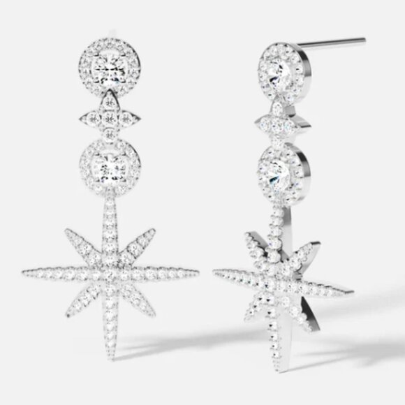 APM Monaco Orecchini pendenti con esagramma - Picture 1 of 5